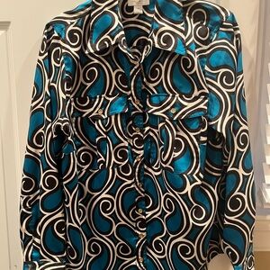 Charter Club Women beautiful 14 W polyester blouse
